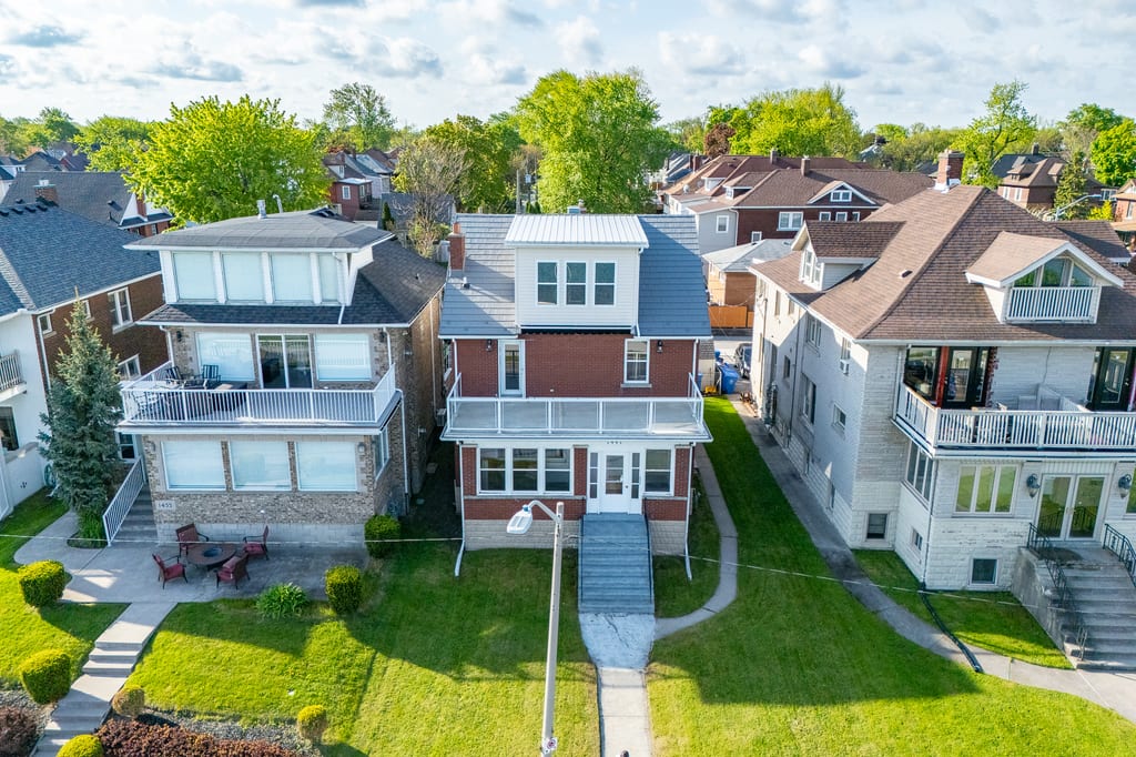 Street-facing brick exterior of 1441 Riverside Drive East