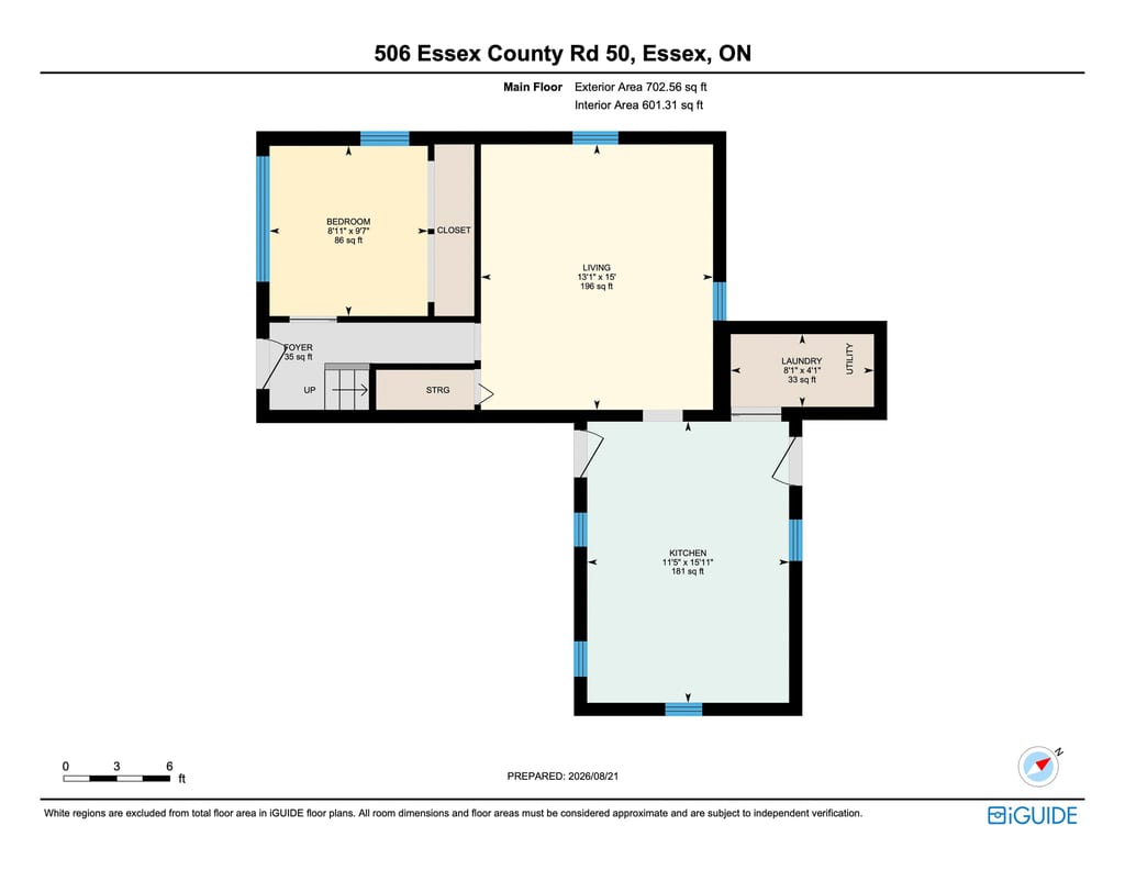 Main floor plan for 506 County Rd 50 East
